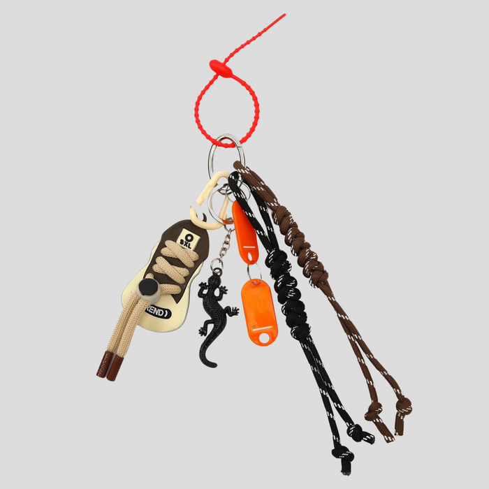 BAG CHARM SET - BROWN