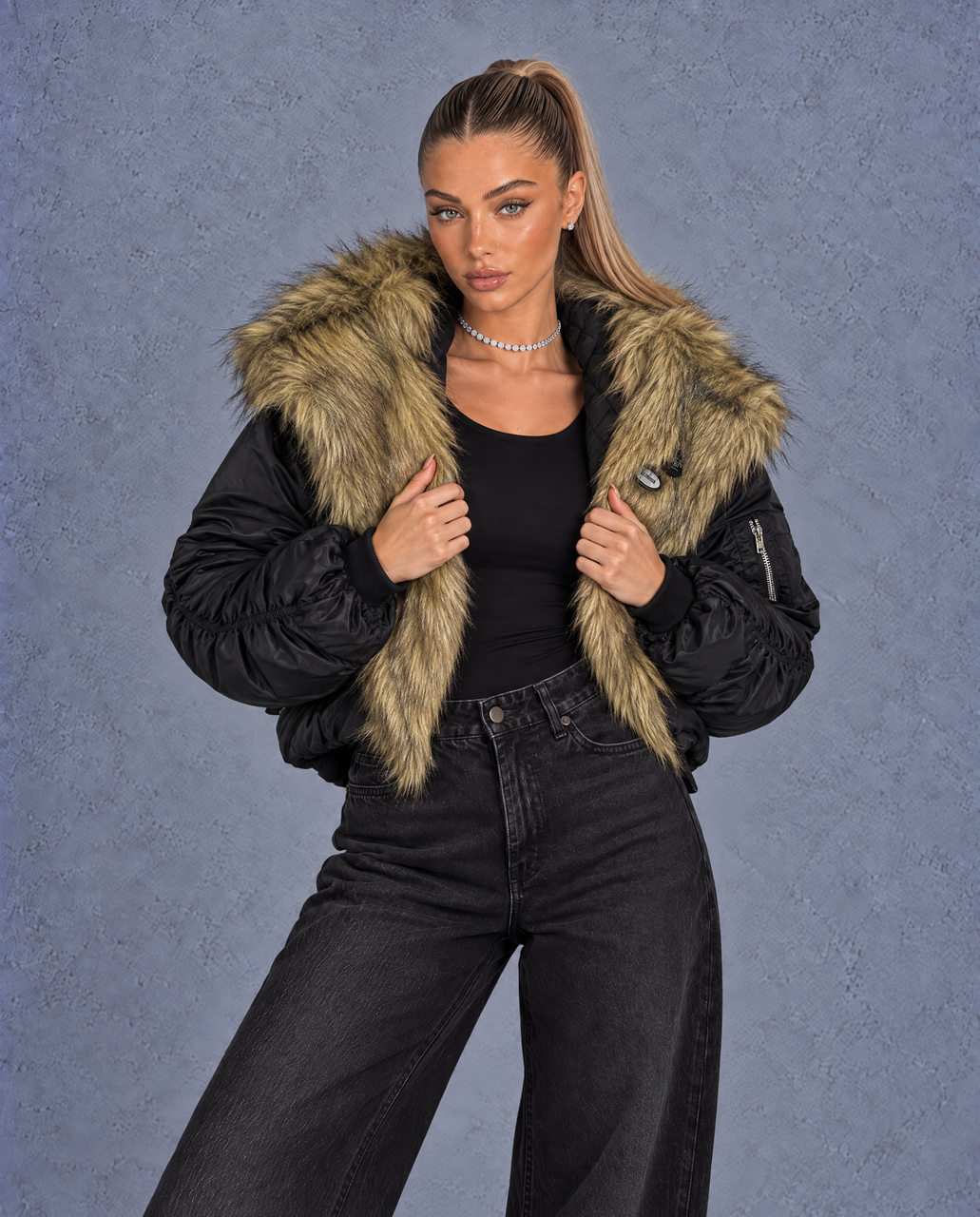 MULA FAUX FUR PUFFER COAT