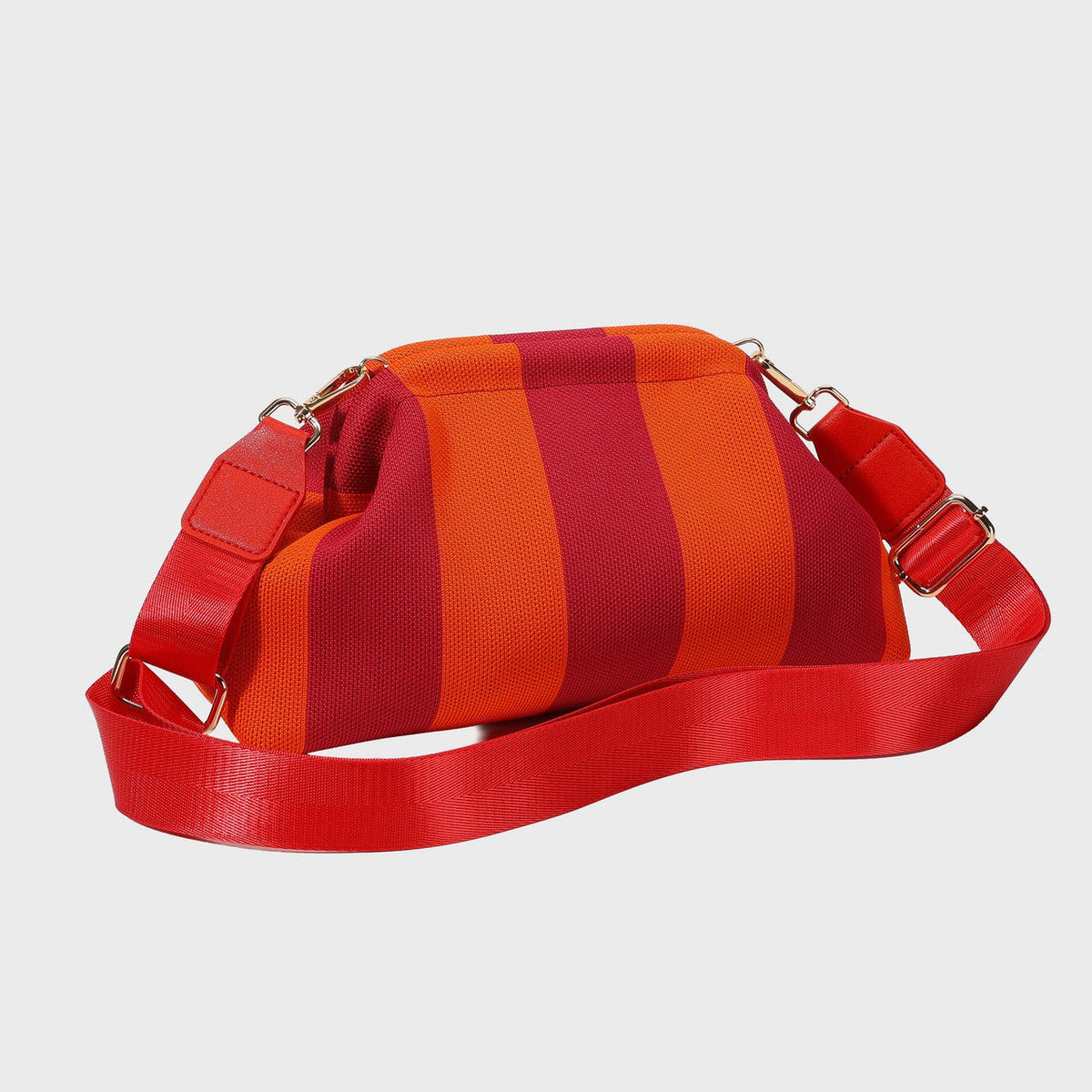 CITY GIRL POUCH + STRAP - RED/ORANGE