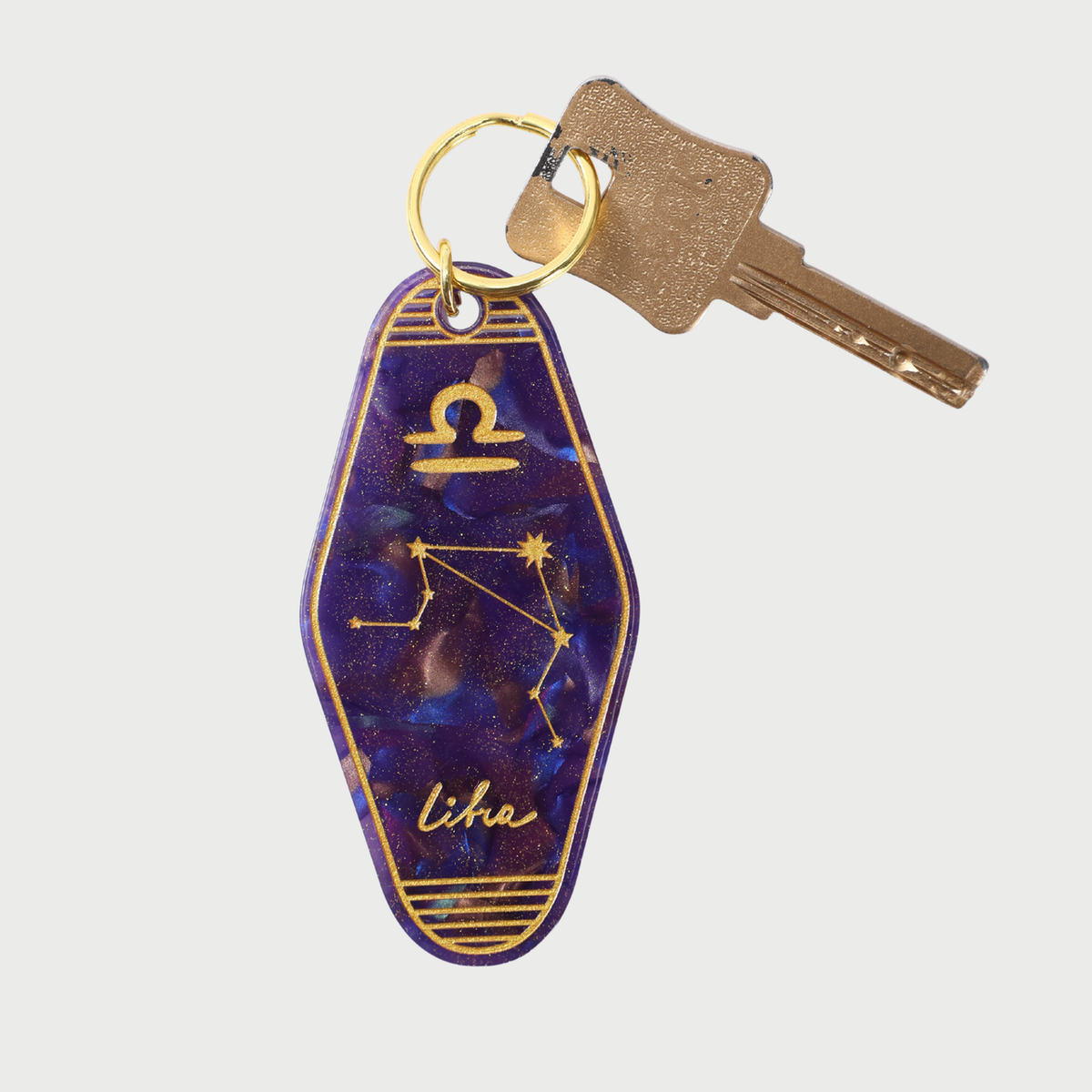 LIBRA KEYCHAIN - PURPLE