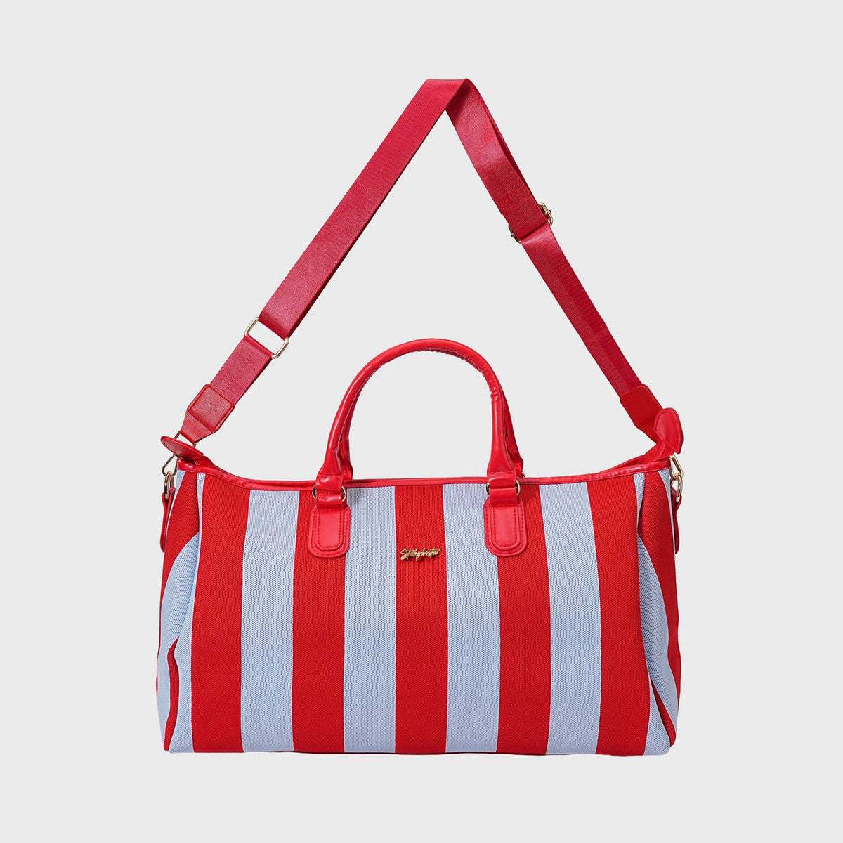 CITY GIRL TRAVEL BAG - RED / BLUE