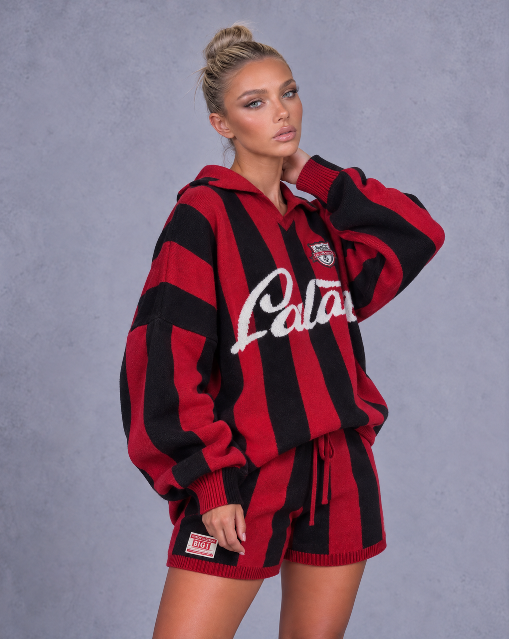 KIKI KNITTED STRIPED SET