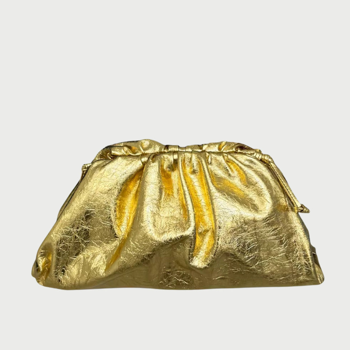 MAYKI LEATHER POUCH - GOLD