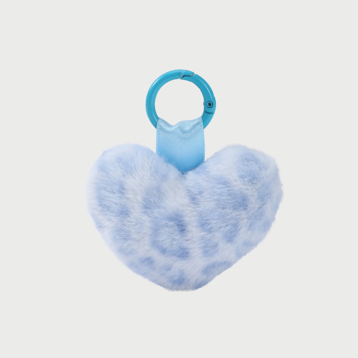 LEOPARD HEART CHARM - BLUE
