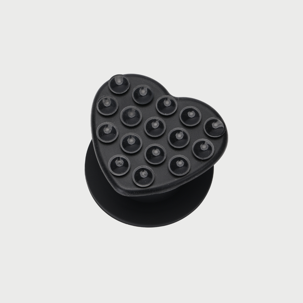 HEART SUCTION GRIP - BLACK