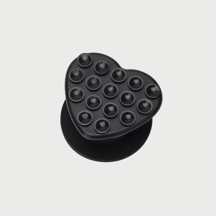 HEART SUCTION GRIP - BLACK