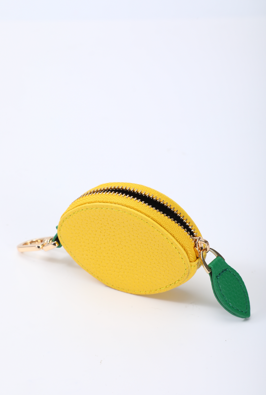 LEATHER LEMON CHARM - LEMON