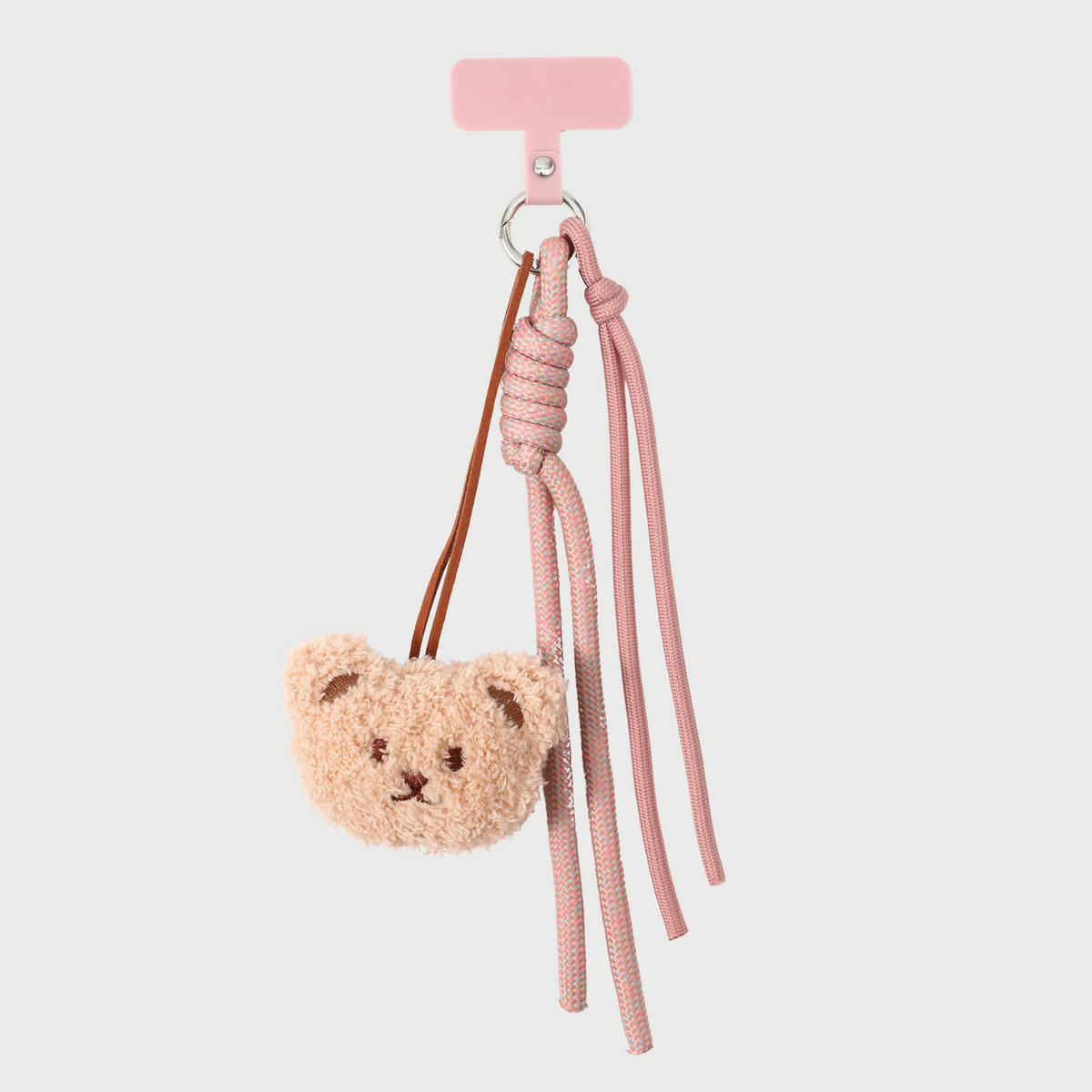 TEDDY PHONECHARM LIGHT PINK