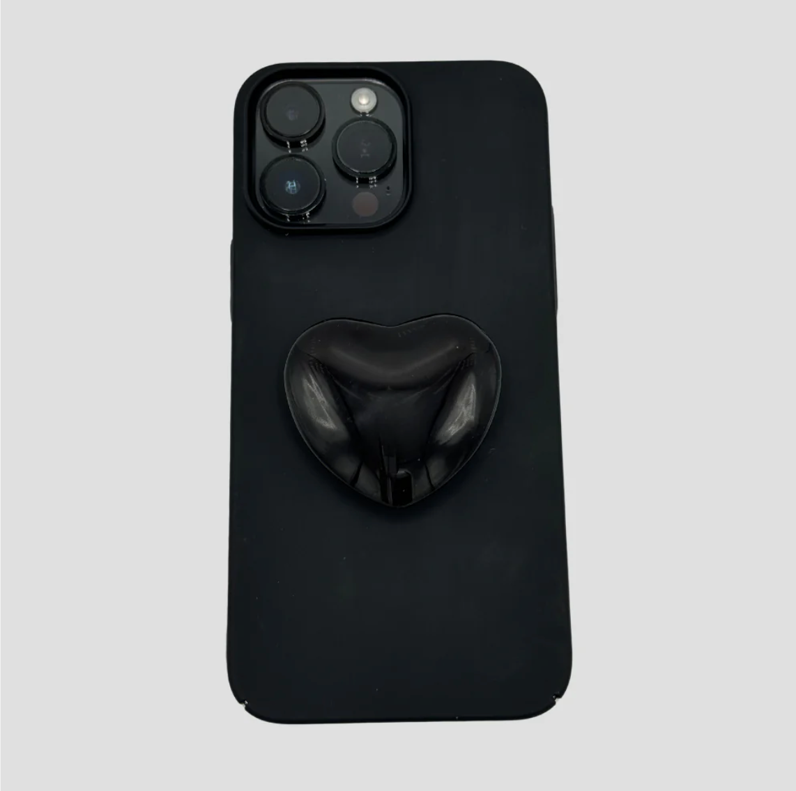 HEART PHONEGRIP - BLACK