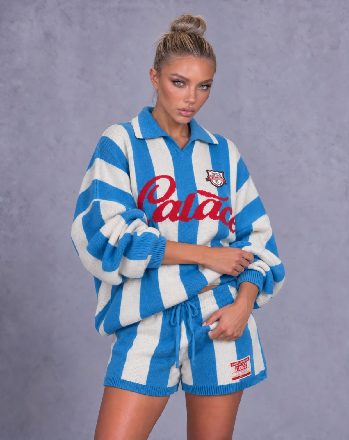 KIKI KNITTED STRIPED SET