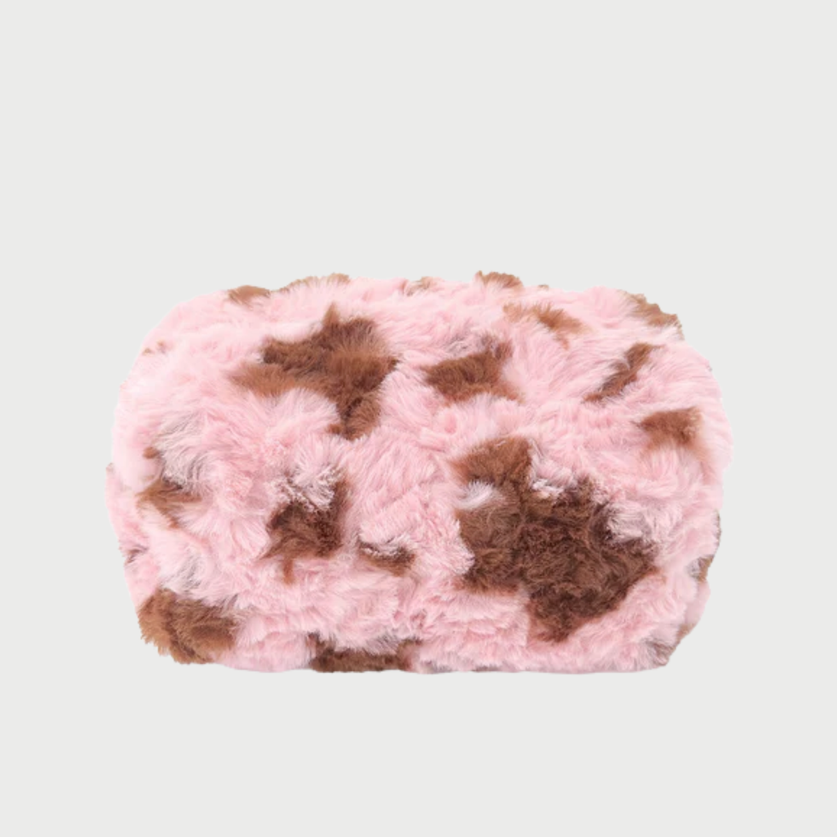 FLUFFY COW POUCH - BROWN