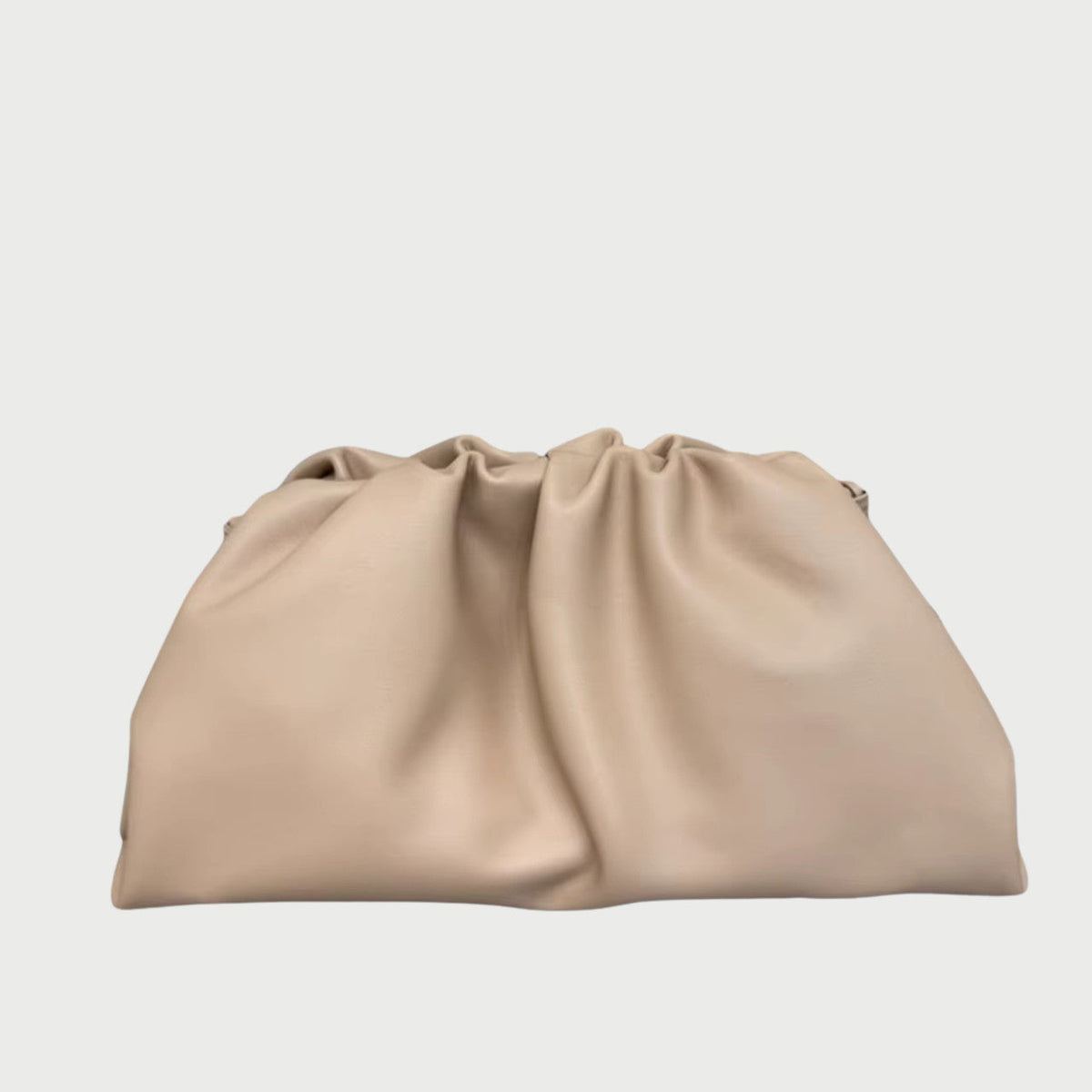 MAYKI LEATHER POUCH - BEIGE
