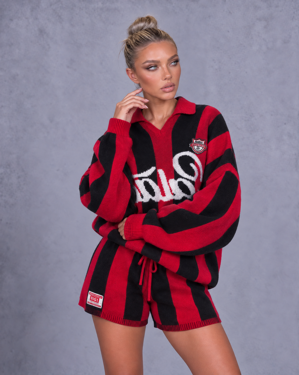 KIKI KNITTED STRIPED SET