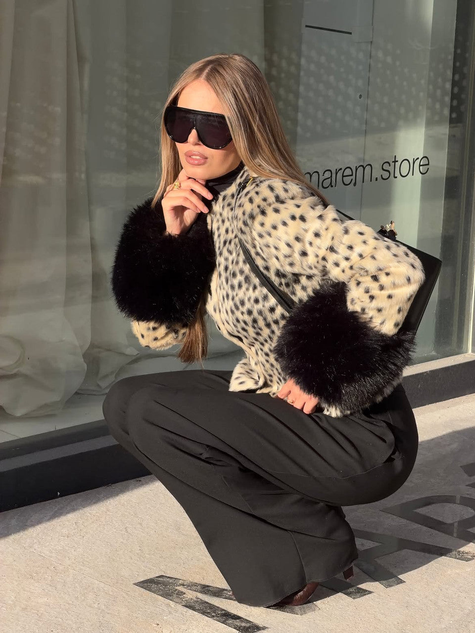 CHEETAH FUR JACKET