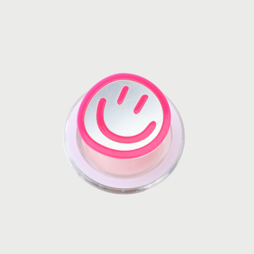 MAGNETIC SMILEY GRIP - HOT PINK