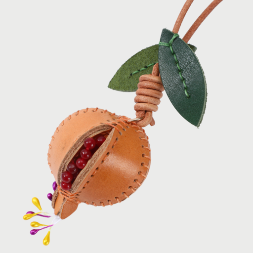 POMEGRANATE CHARM - BROWN