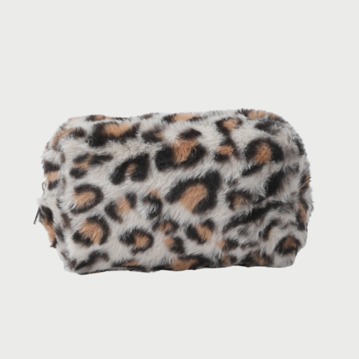 LEOPARD POUCH - BEIGE