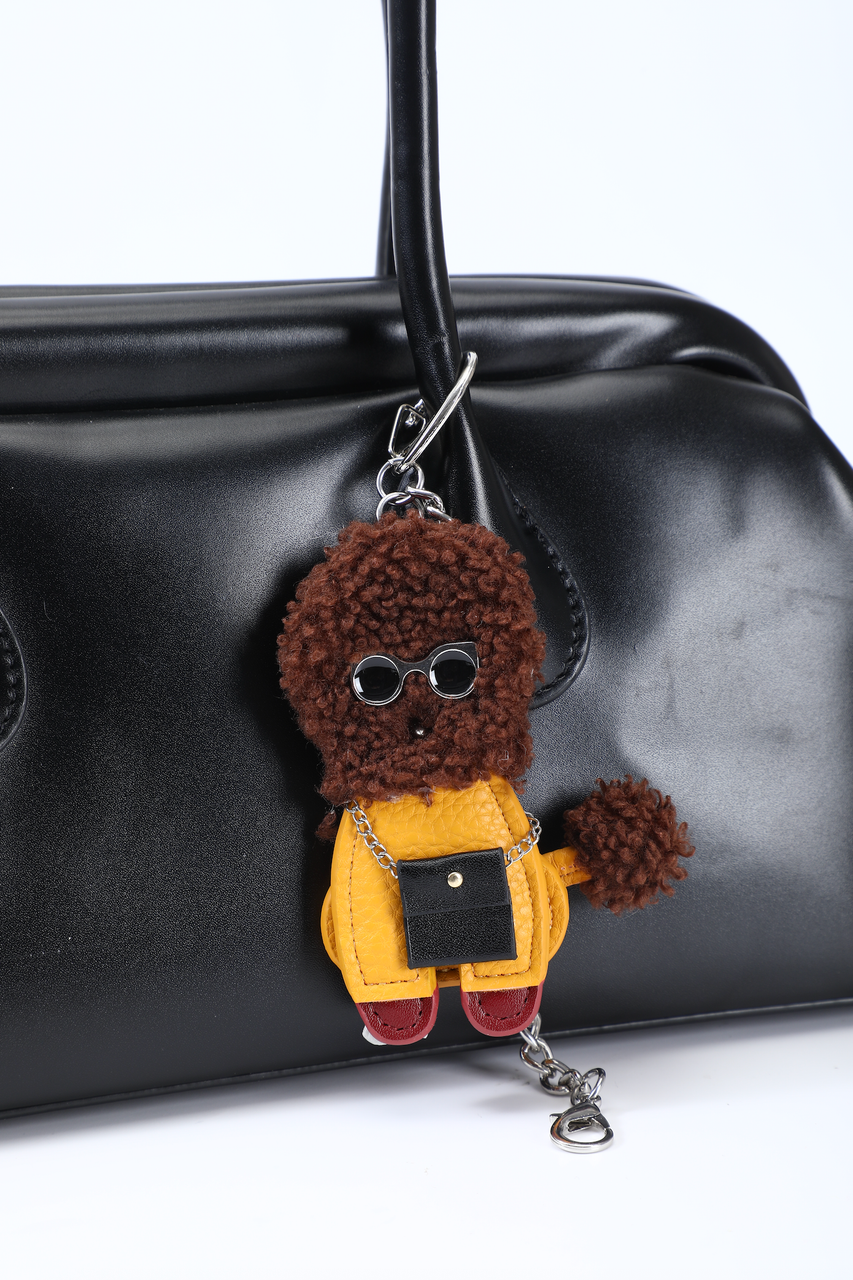 FUNKY POODLE CHARM - BROWN