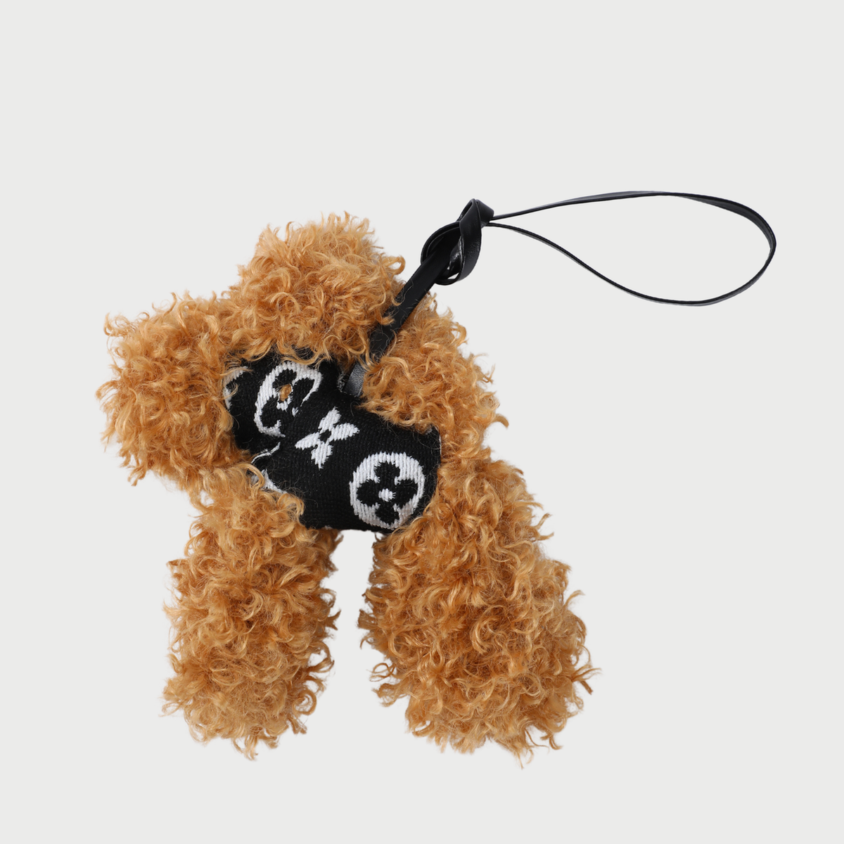 TOY POODLE CHARM - GREY