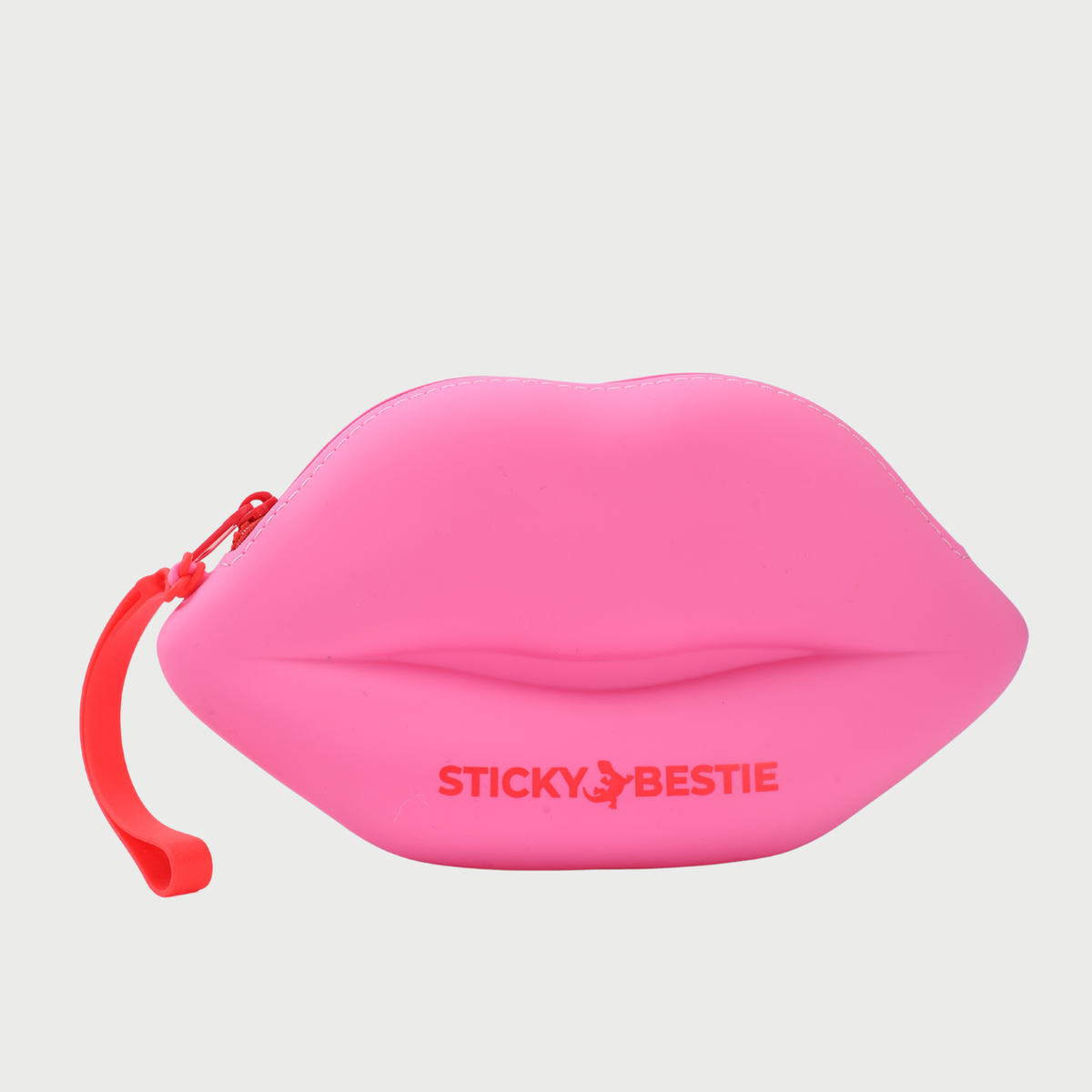 SILICONE LIP POUCH - RED