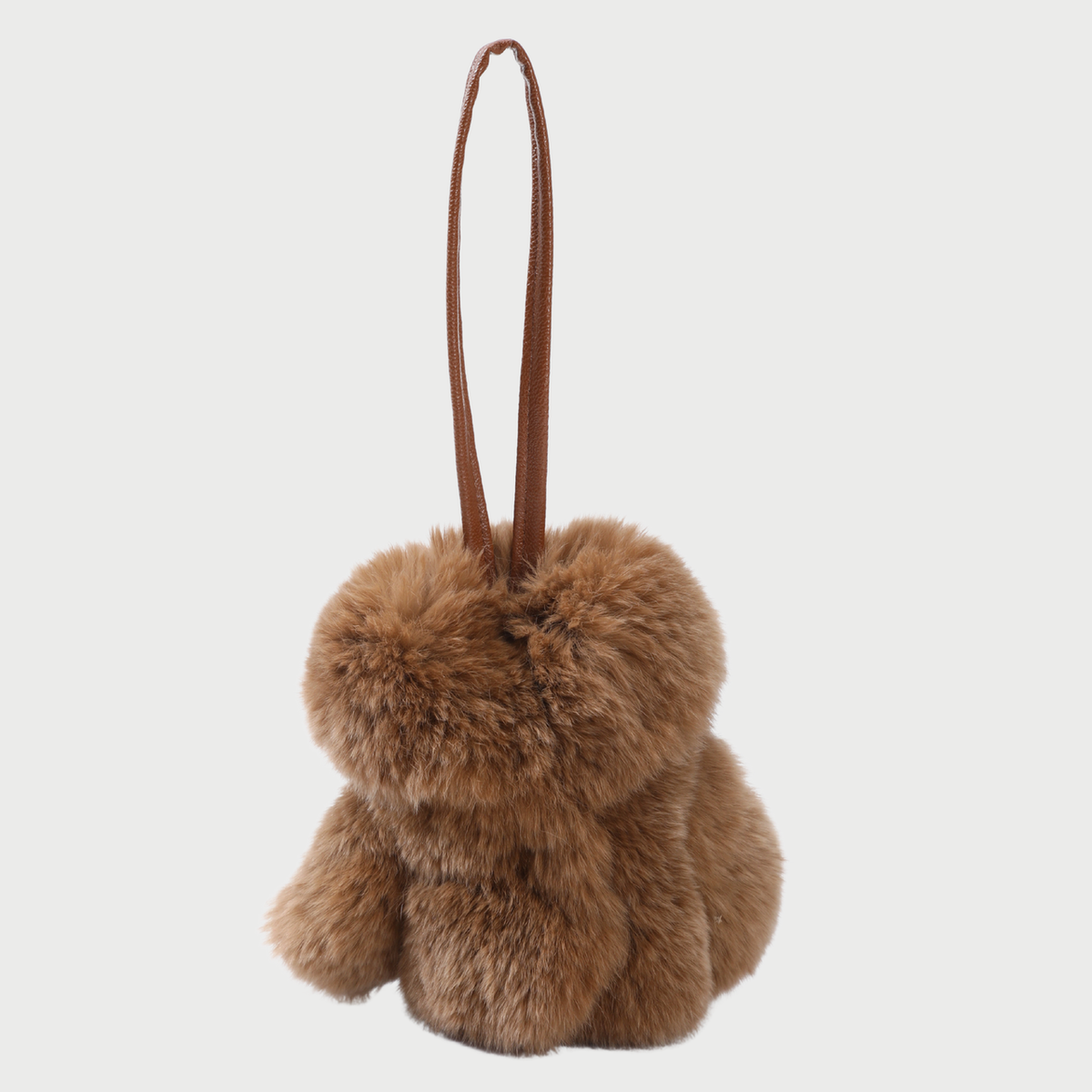 FAUX FUR COAT CHARM - PINK