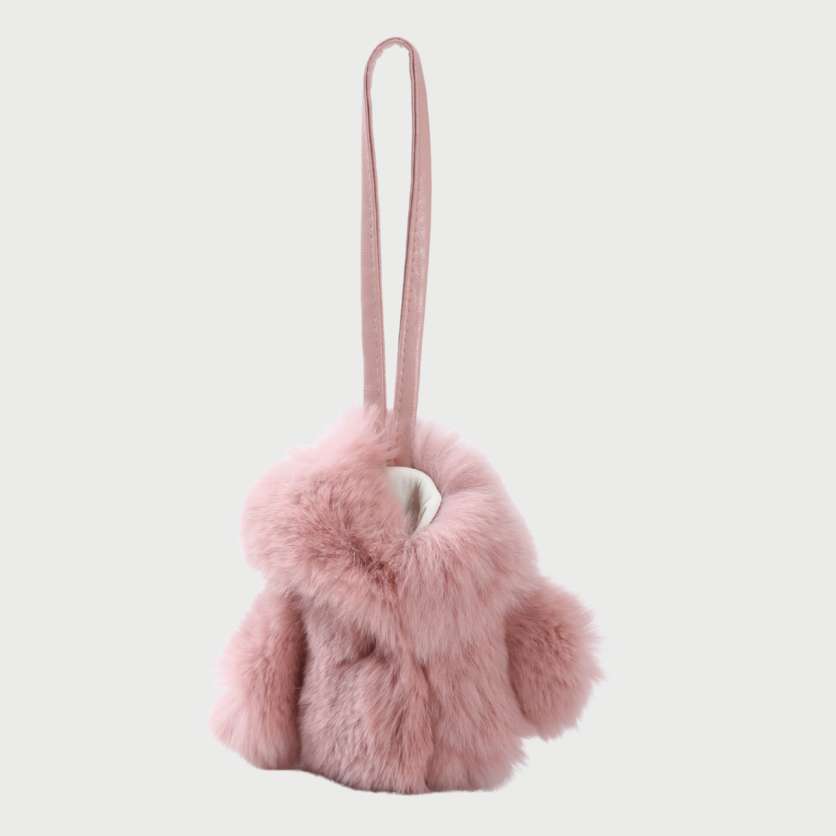 FAUX FUR COAT CHARM - BROWN