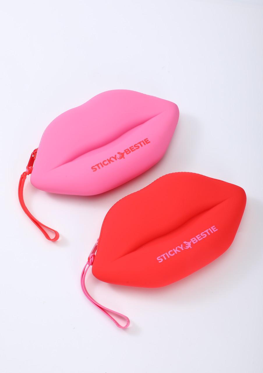 SILICONE LIP POUCH - PINK