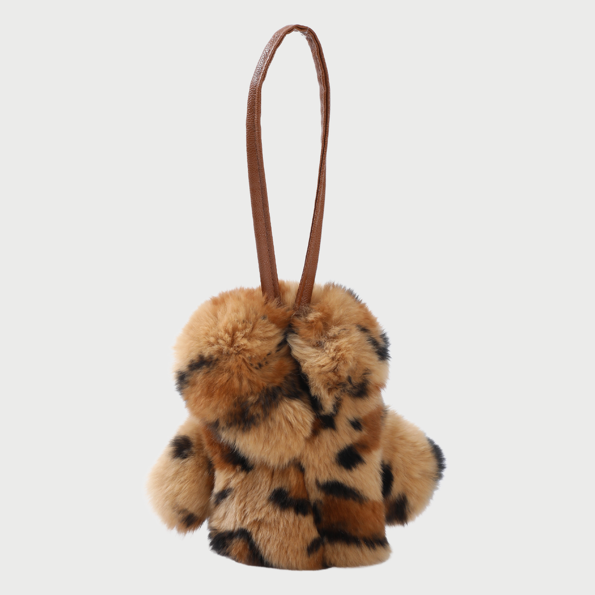 FAUX FUR COAT CHARM - PINK